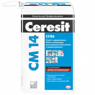 Клей для плитки Ceresit CM 14 Extra (25кг)